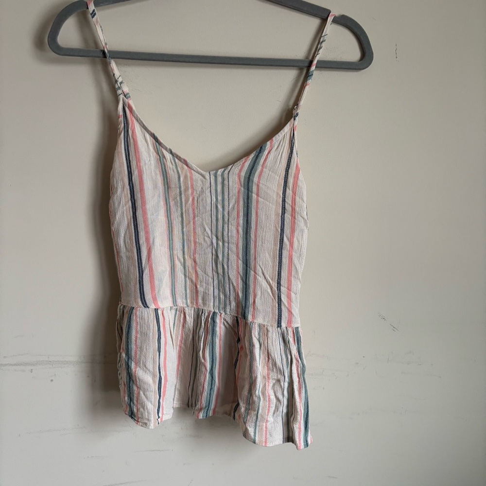 American Eagle Outfitters Striped Camisole in Pink, Blue, and Cream